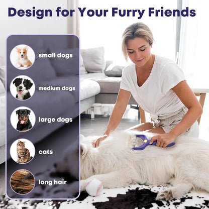 3-in-1 Pet Grooming Brush – Deshedding & Dematting Comb