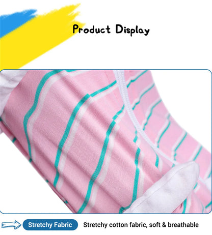 Striped Dog Recovery Suit – Soft Post-Surgery Shirt for Small Dogs