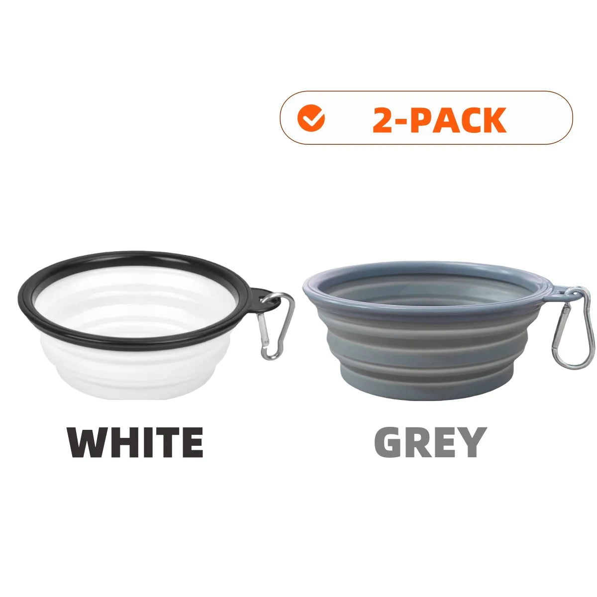 PawSip™ Travel Bowls - Collapsible 2-Pack