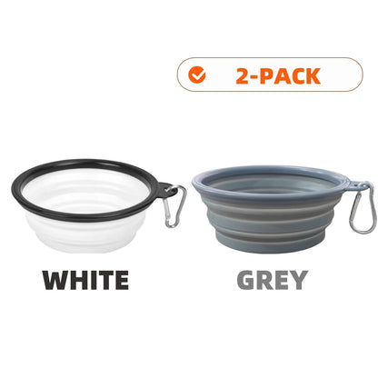PawSip™ Travel Bowls - Collapsible 2-Pack