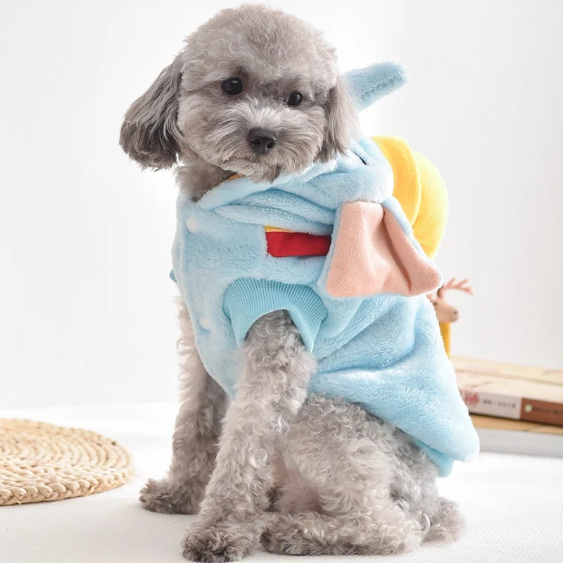 Thick Winter Dog Hoodie - Christmas & Halloween Pet Jacket