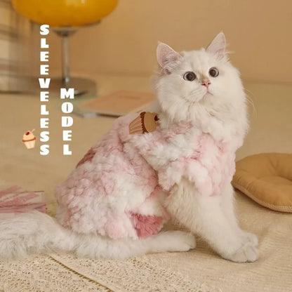 Soft Fleece Pet Sweatshirt – Warm Vest for Kittens & Puppies