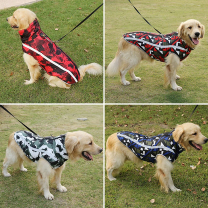 Waterproof Reflective Winter Dog Jacket for Large Breeds