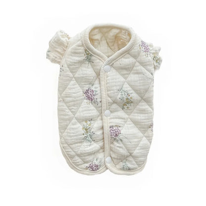 Ink Style Cotton Vest for Cats & Small Dogs – Soft & Windproof