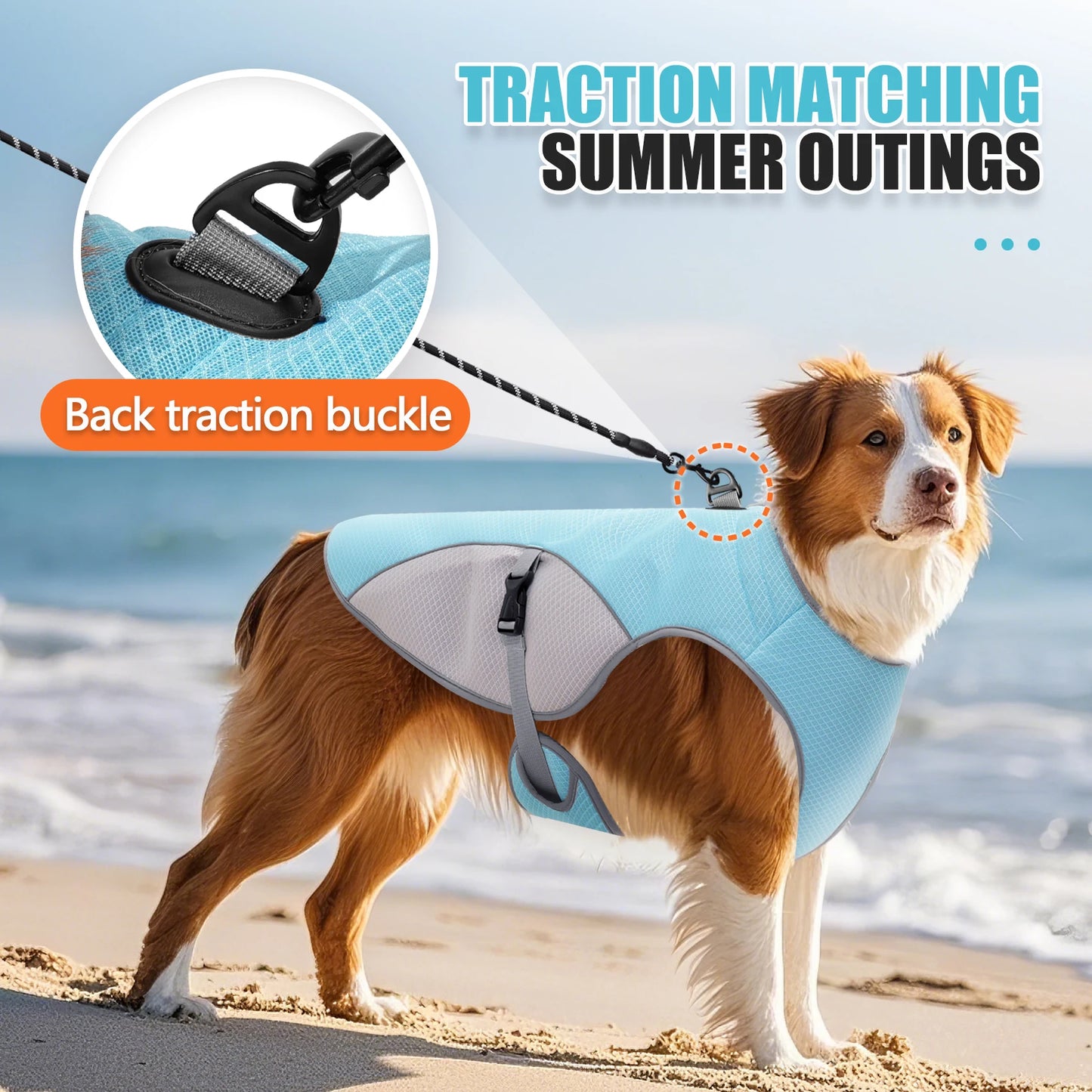 Cooling Dog Vest – Reflective Summer Jacket for All Breeds
