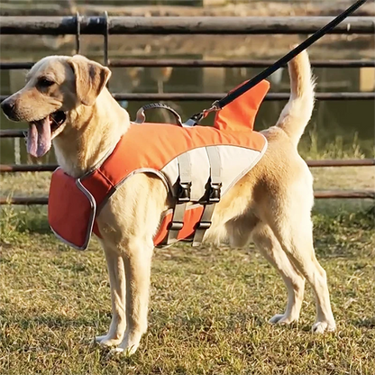 Shark Fin Dog Life Jacket – Adjustable Summer Swim Vest for Dogs
