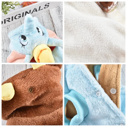 Thick Winter Dog Hoodie - Christmas & Halloween Pet Jacket