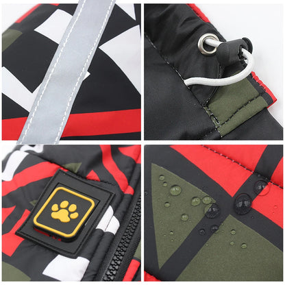 Waterproof Reflective Winter Dog Jacket for Large Breeds