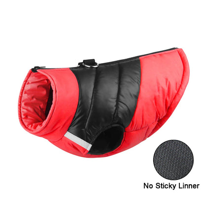 Waterproof Padded Dog Jacket - Winter Zipper Vest for Dogs