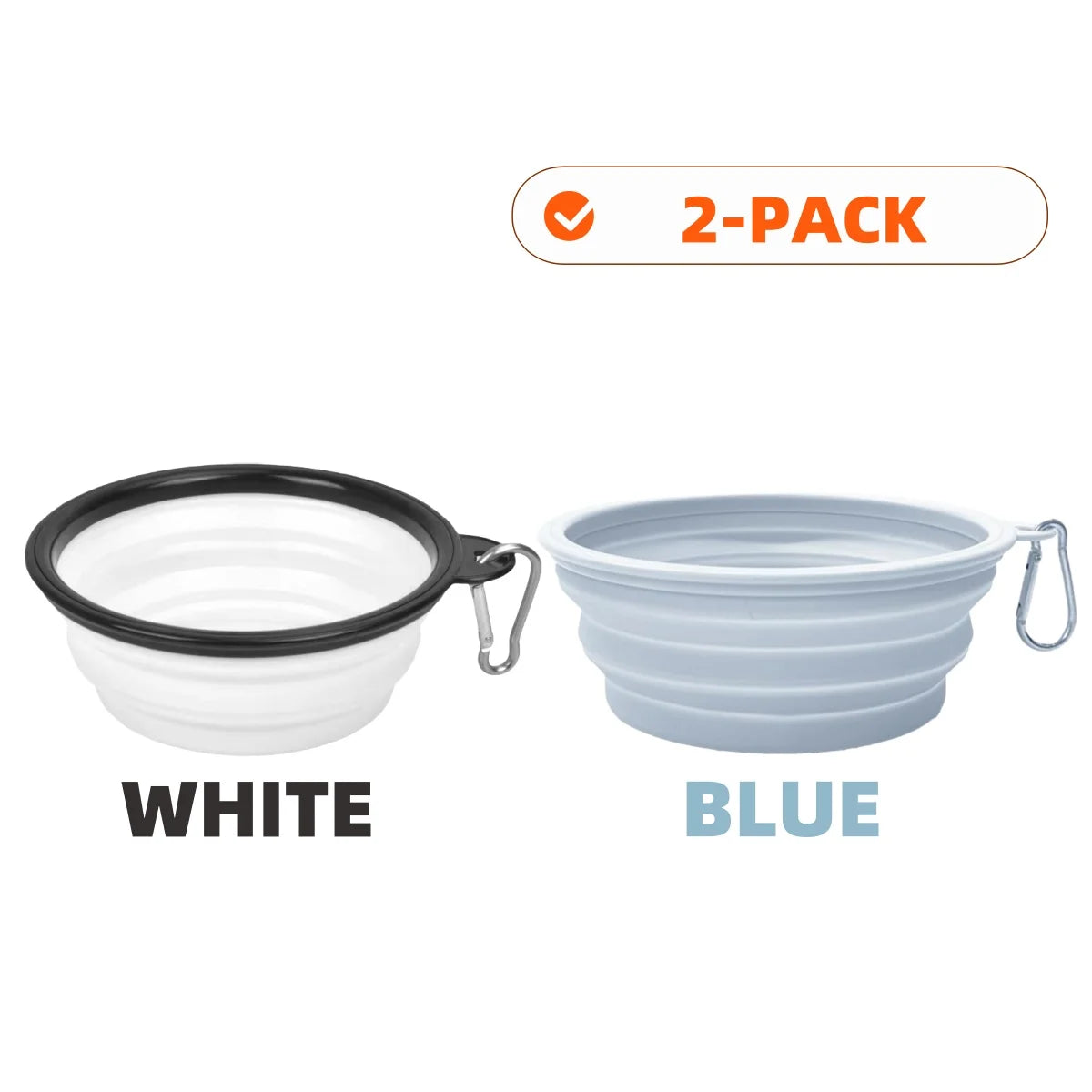 PawSip™ Travel Bowls - Collapsible 2-Pack