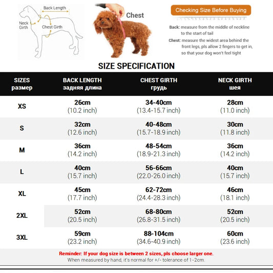 Reversible Waterproof Dog Jacket – Warm Winter Plaid Coat