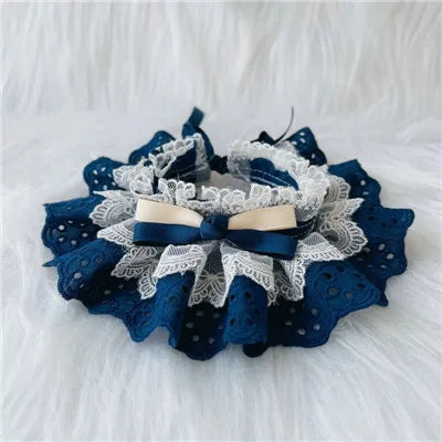 Bowtie Lace Collar - Adjustable Pet Bibs & Bandanas