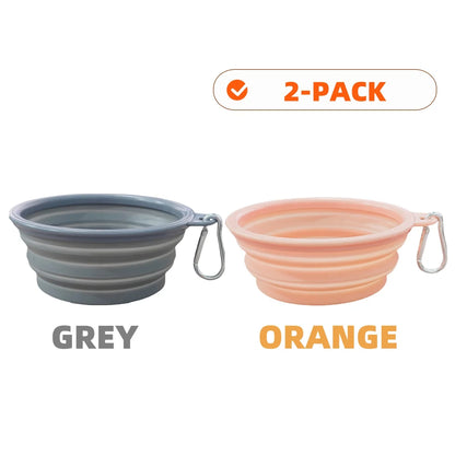 PawSip™ Travel Bowls - Collapsible 2-Pack