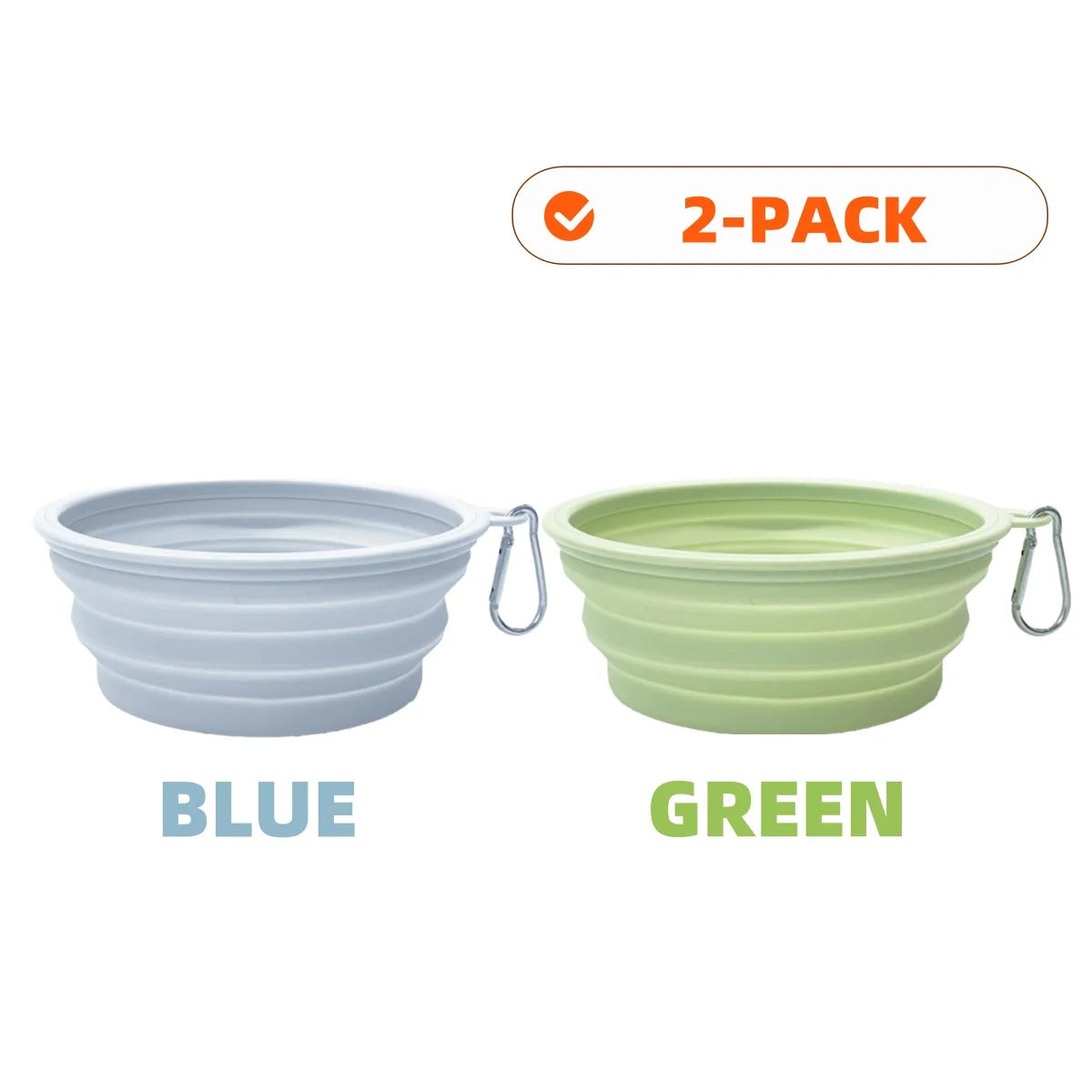 PawSip™ Travel Bowls - Collapsible 2-Pack
