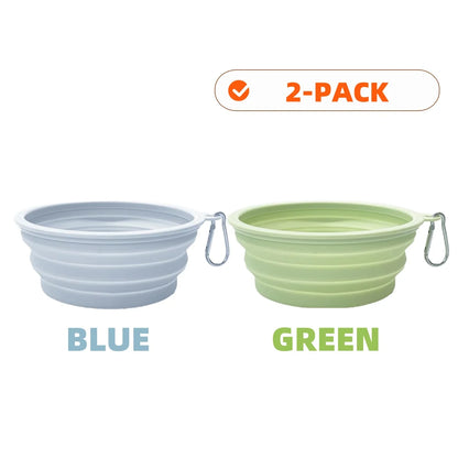 PawSip™ Travel Bowls - Collapsible 2-Pack
