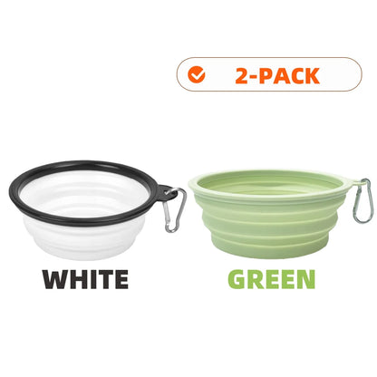 PawSip™ Travel Bowls - Collapsible 2-Pack