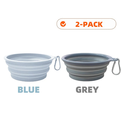 PawSip™ Travel Bowls - Collapsible 2-Pack