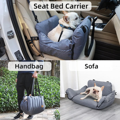 Inflatable Dog Car Seat Bed – Portable Booster for Small Pets