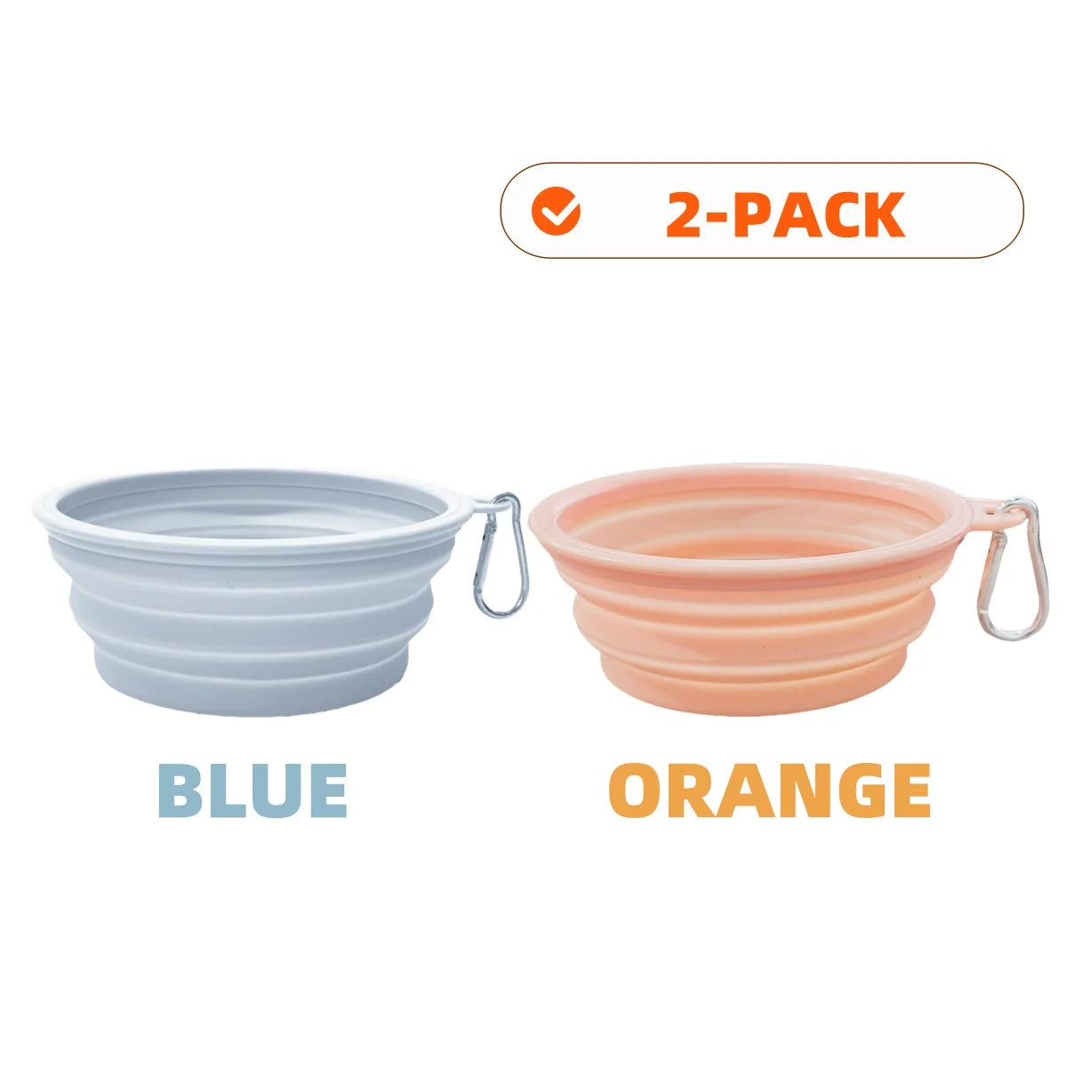 PawSip™ Travel Bowls - Collapsible 2-Pack
