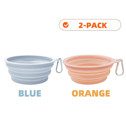 PawSip™ Travel Bowls - Collapsible 2-Pack