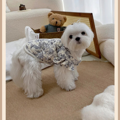Ink Style Cotton Vest for Cats & Small Dogs – Soft & Windproof