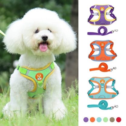 No Pull Reflective Dog Harness & Leash Set – Small Pets
