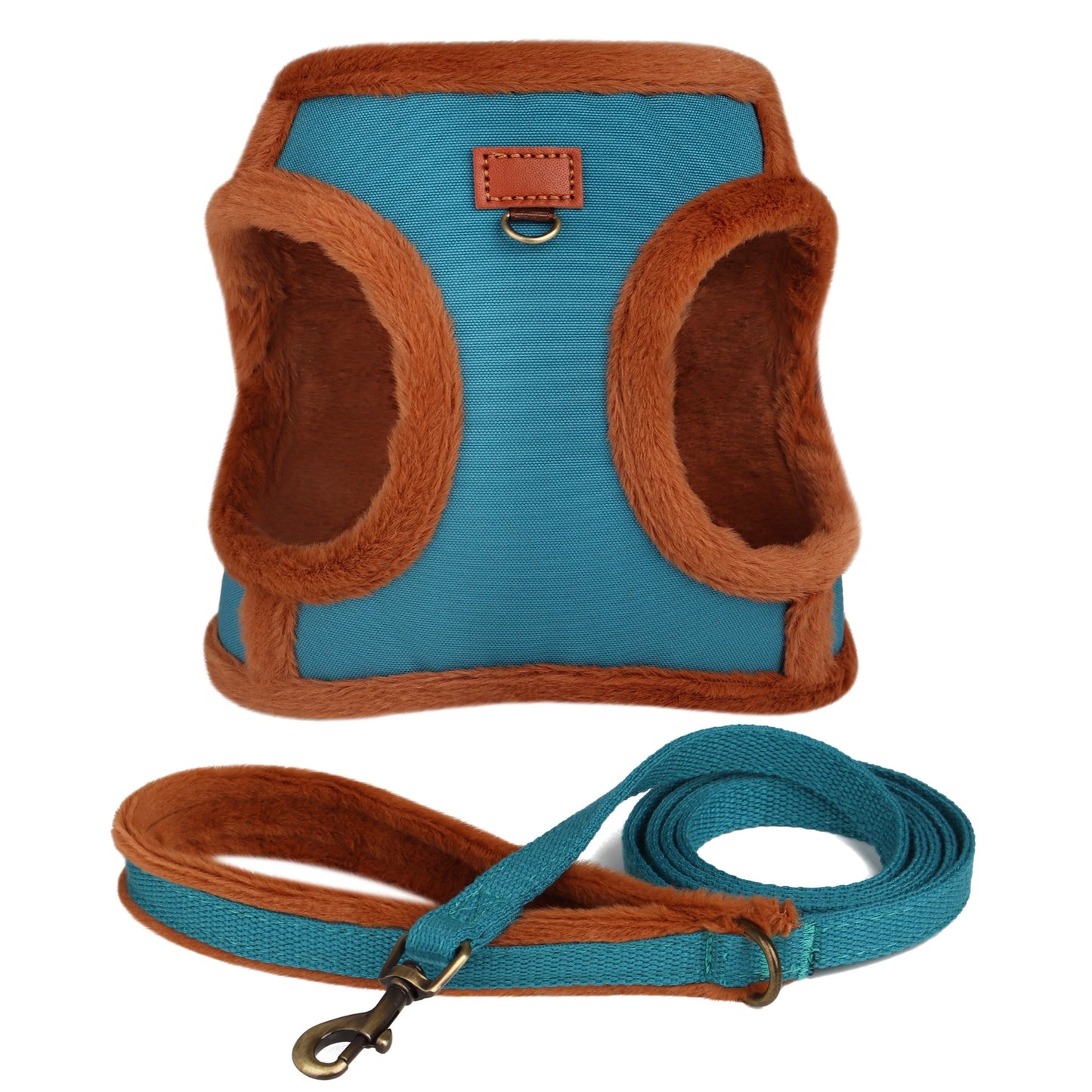 3-Layer Padded Winter Dog Harness & Leash Set