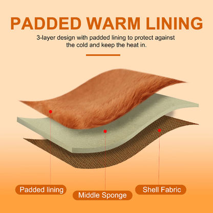 3-Layer Padded Winter Dog Harness & Leash Set