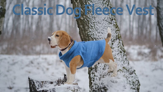 Fleece Dog Vest with Leash Ring – Winter Clothes for Small Dogs