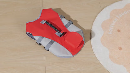 Shark Fin Dog Life Jacket – Adjustable Summer Swim Vest for Dogs