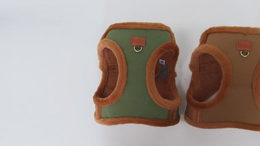 3-Layer Padded Winter Dog Harness & Leash Set